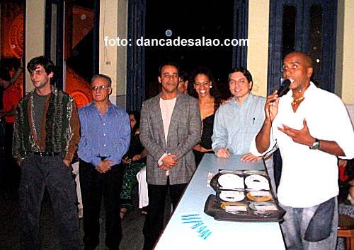 III Salo Rio Dana-Mauro Lima, Milton Saldanha, Claudio Affonso, Sheila Aquino, M.A.Perna e Jimmy de Oliveira no baile de encerramento.